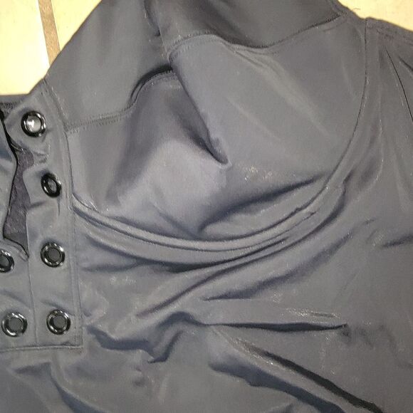 Torrid Black Underwire Lace-Up One Piece Swimsuit Size 6 6x - Picture 5 of 9